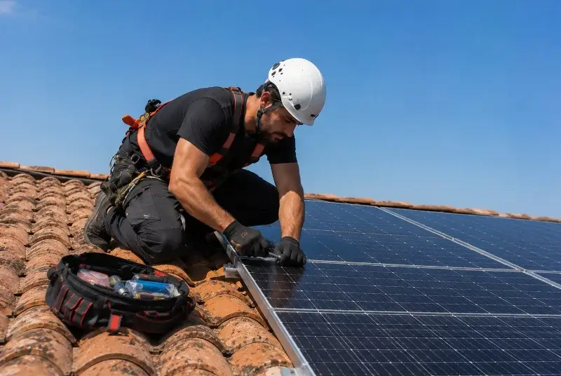 Maintenance et monitoring de panneaux solaires à Bousies